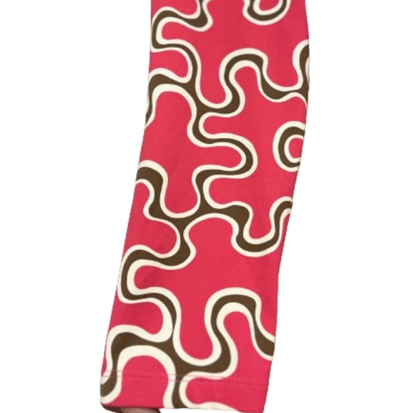 J. McLaughlin Women’s Vibrant Pink Multi Abstract Print Wrap Dress Sz-M - Picture 5 of 8